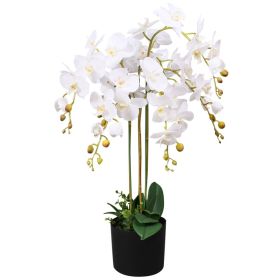 Fake Plant White and Green Fabric, Plastic, Iron wire Medium