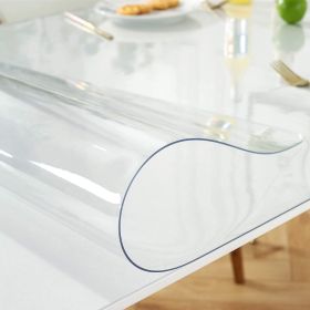 Free shipping 90x50CM Clear Desk Cover Protector, 0.25mm Thick Plastic Clear Desk Pad Mat, Clear Table Cover Tablecloth Protector