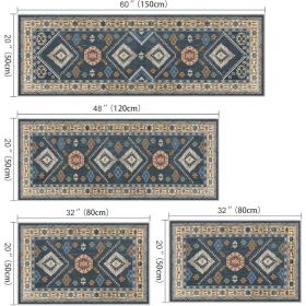 Boho Kitchen Rugs Sets 4 Piece With Runner Floral Kitchen Floor Mat Carpet Farmhouse Kitchen Rugs And Mats Non Skid Washable Runner Rug For Kitch (Option: 4)
